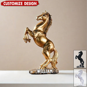 Art Deco Acrylic Horse Plaque-Living Room, Bedroom, Study Room Ornament, ldeal Gift for Equestrian Enthusiasts