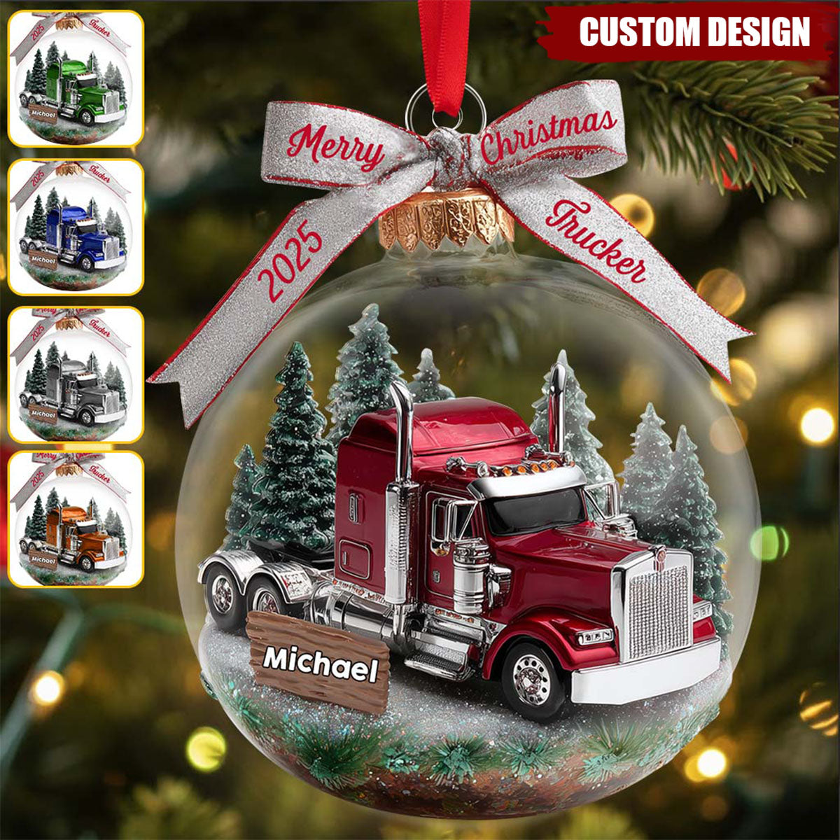 Truck Driver - Personalized Trucker Ornament