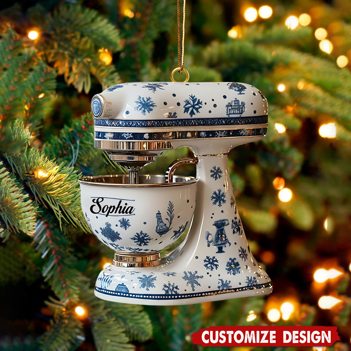 Personalized Baking Mixer Christmas Ornament