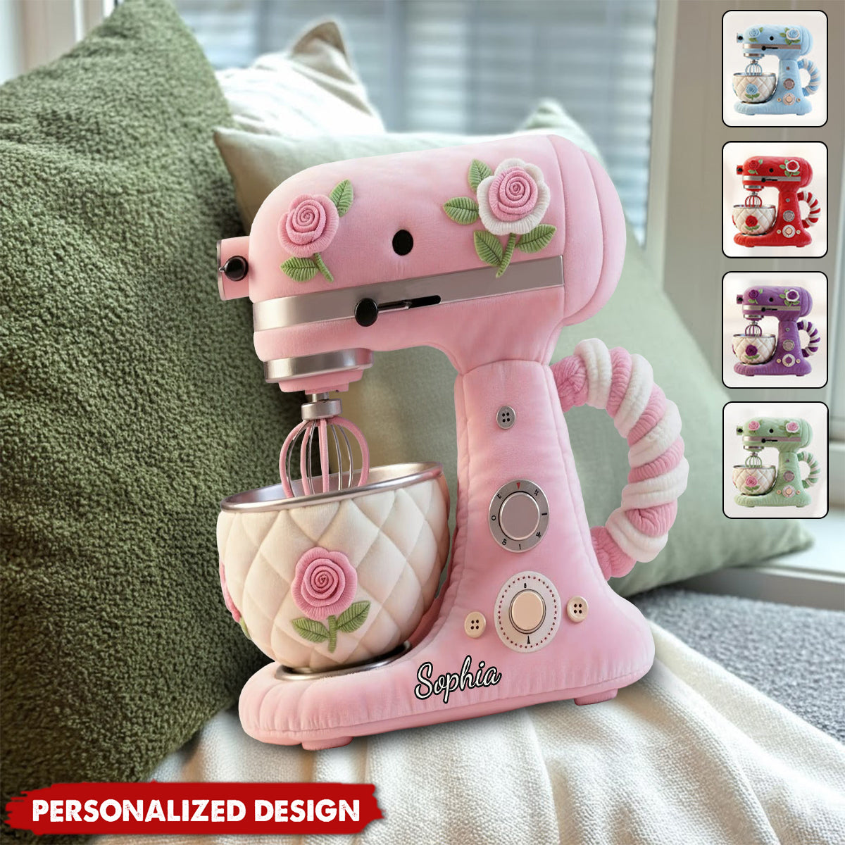 Personalized Baking Faux Fur Shaped Pillow-Perfect Gift For Baking Lovers