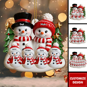 Create A Heartwarming Family Christmas, Personalized Wood Ornament, Gift For Family