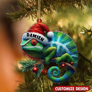 Personalized Chameleon Christmas Ornament-2024 New Release