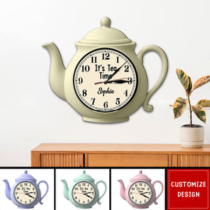 It's Tea Time - Personalized Tea LED Light Wall Clock