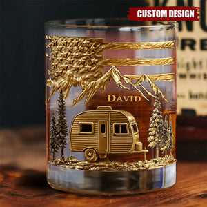 Campfire & Whiskey - Personalized Camping Whiskey Decanter Set