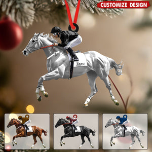 Personalized Equestrian Horse Ornament - Horse Lover Gift