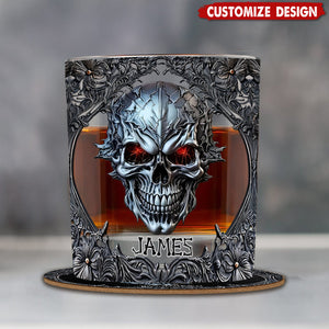 Cool Skull - Personalized Skull Whiskey Glass