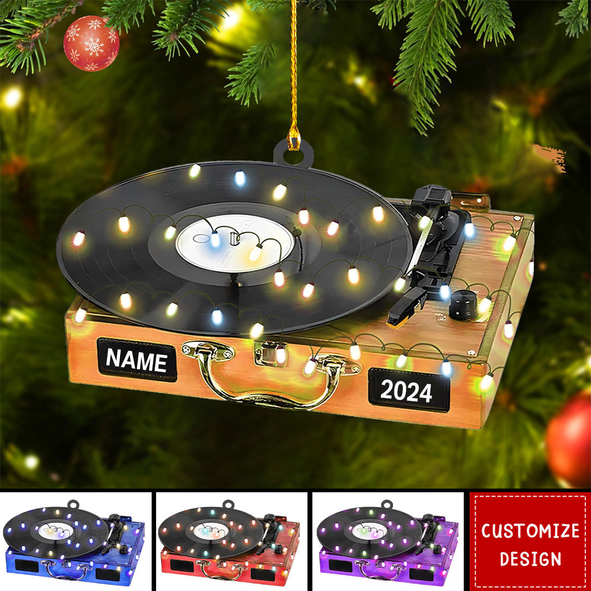 2024 New Release Personalized DJ Christmas Ornament - Gift For DJ Lover