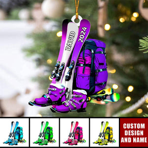 2024 New Release Personalized Snowboard Christmas Ornaments -Gifts For Skiing Lover