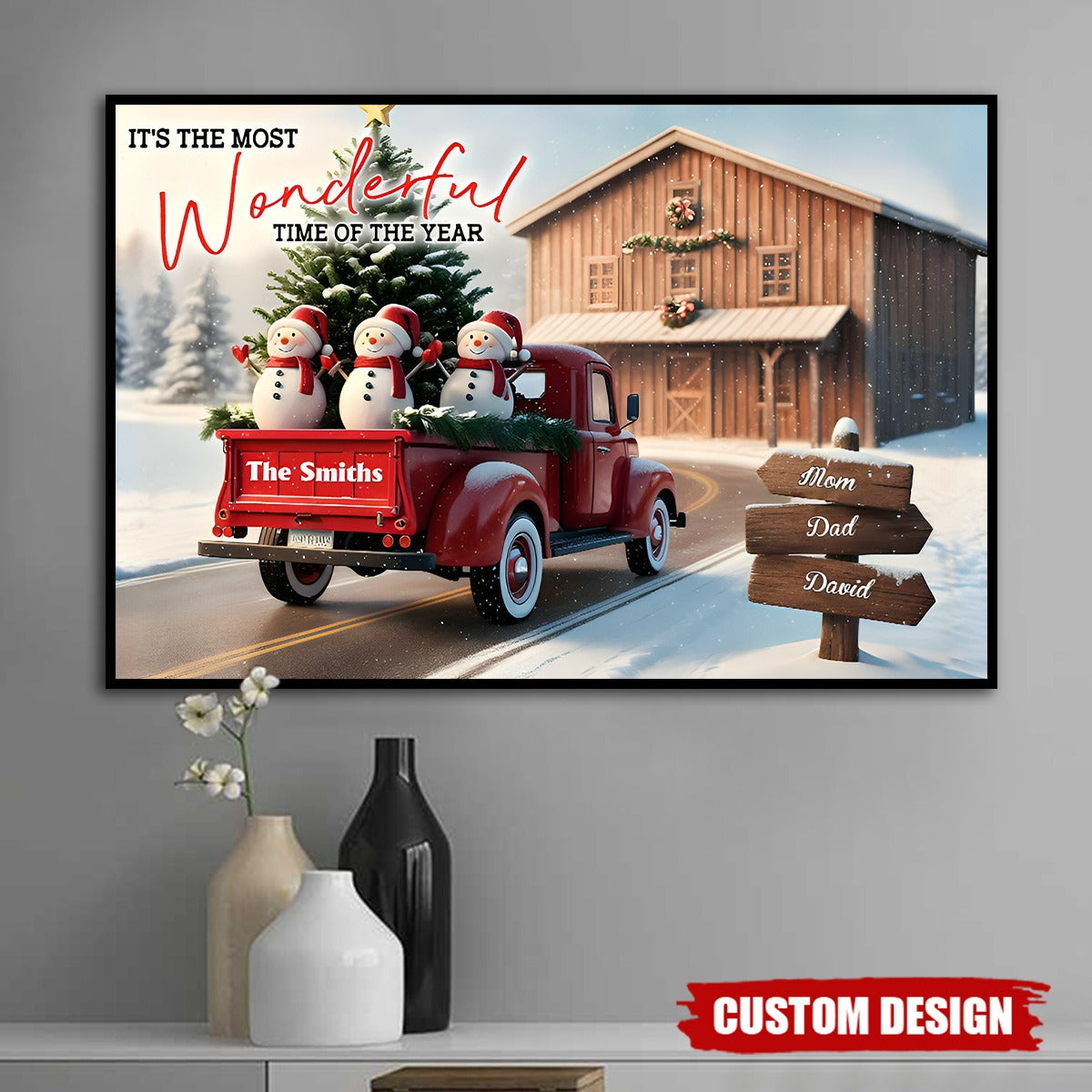 Personalized It's The Most Time Of The Year Family Poster