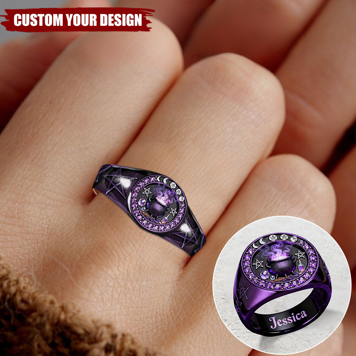 Witch Craft - Personalized Witch Signet Ring