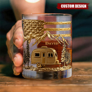 Campfire & Whiskey - Personalized Camping Whiskey Decanter Set