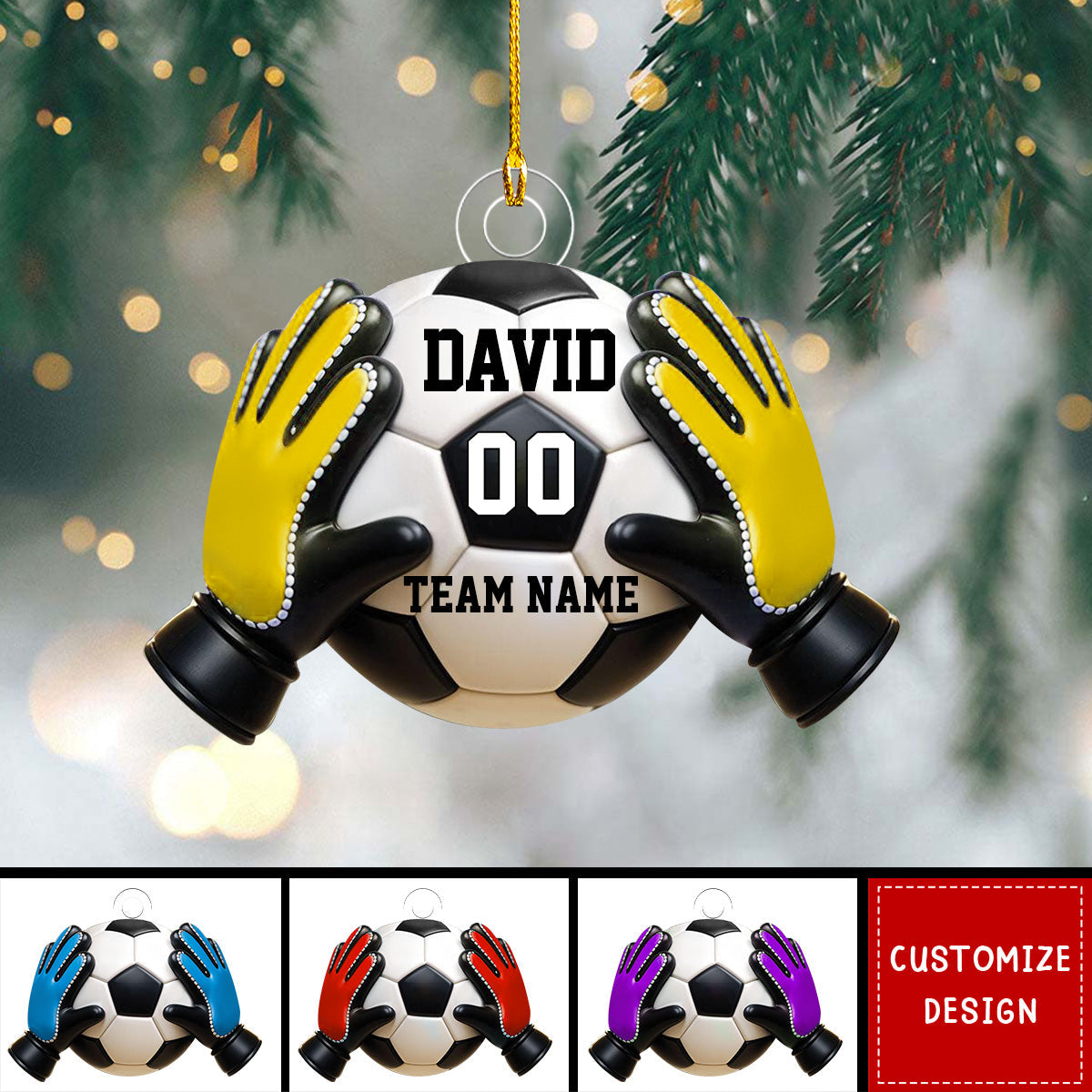 Personalized Goal Keeper Christmas Ornament Gift for Soccer Lover-2025 New Release