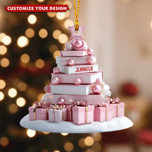 Book Christmas Tree - Personalized Book Ornament