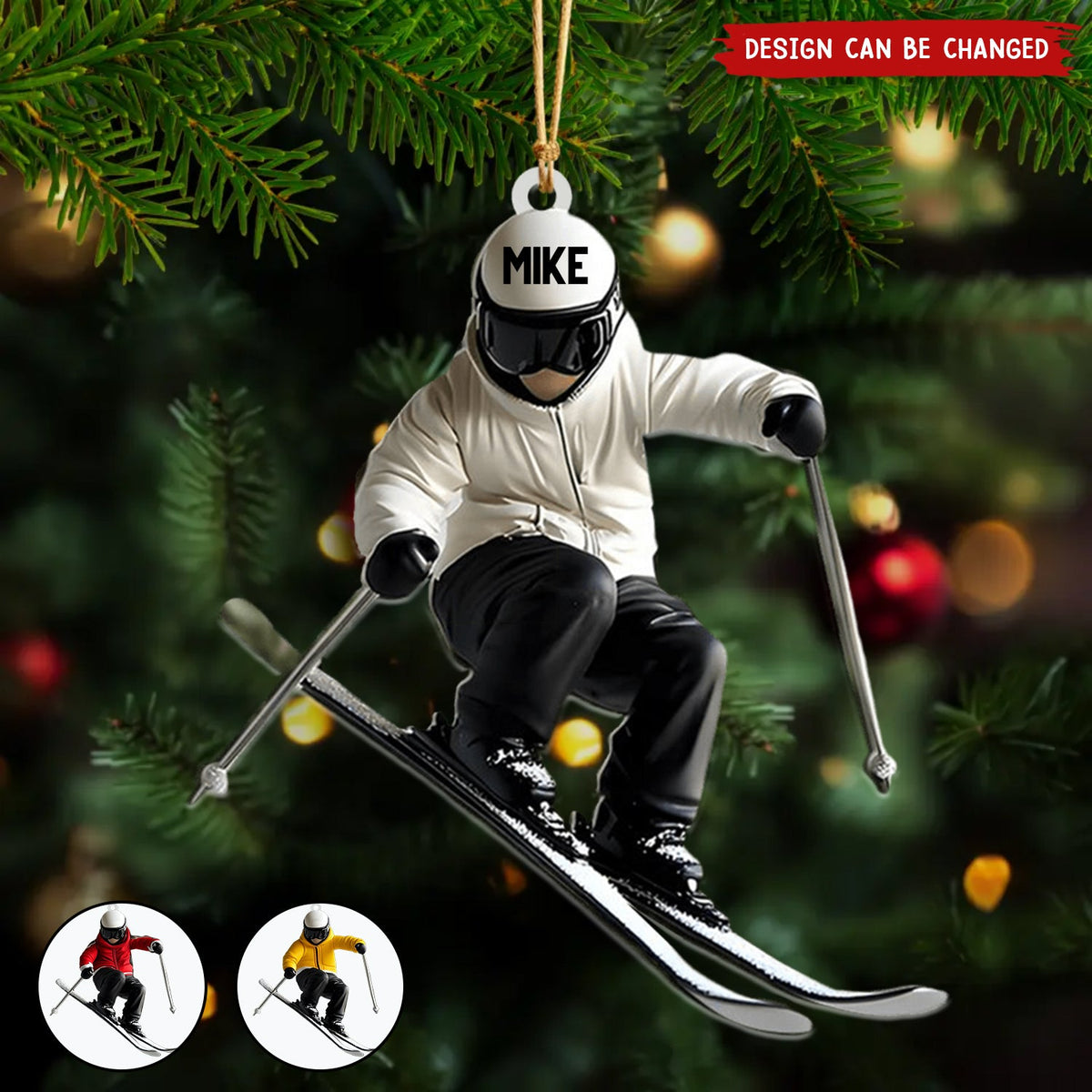Personalized Skiing Ornament, Gifts For Skiing Lovers-New Release