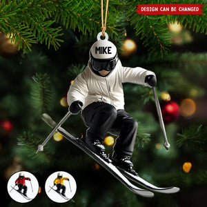 Personalized Skiing Ornament, Gifts For Skiing Lovers-New Release