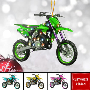 Personalized Motocross Motocycles Christmas Ornament - 2024 New Release