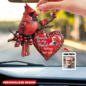 Forever In My Heart-Personalized Acrylic Car Hanger-Memorial Gift