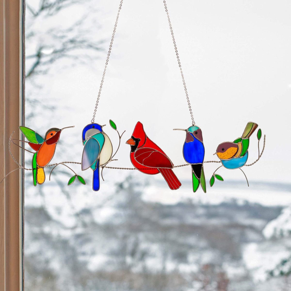 Gift For Bird Lovers-Bird Suncathcer Ornament