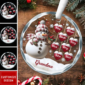 If Nothing Is Going Well, Call Your Grandmother - Family Personalized Circle Ornament