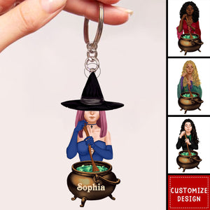 Personalized Witchy/Wizard Acrylic Keychain