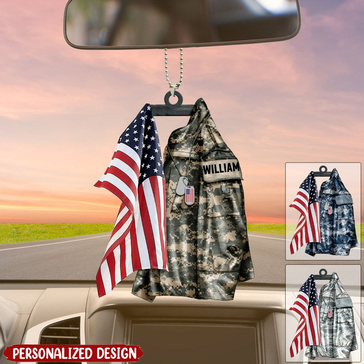 U.S Airforce/Navy/Army Hanging Ornament-Personalized Car Hanging Ornament