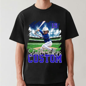 Personalized Photo Sports Shirt - Gift For Baseball,Basketball,Football,Ice Hockey,Softball Lovers