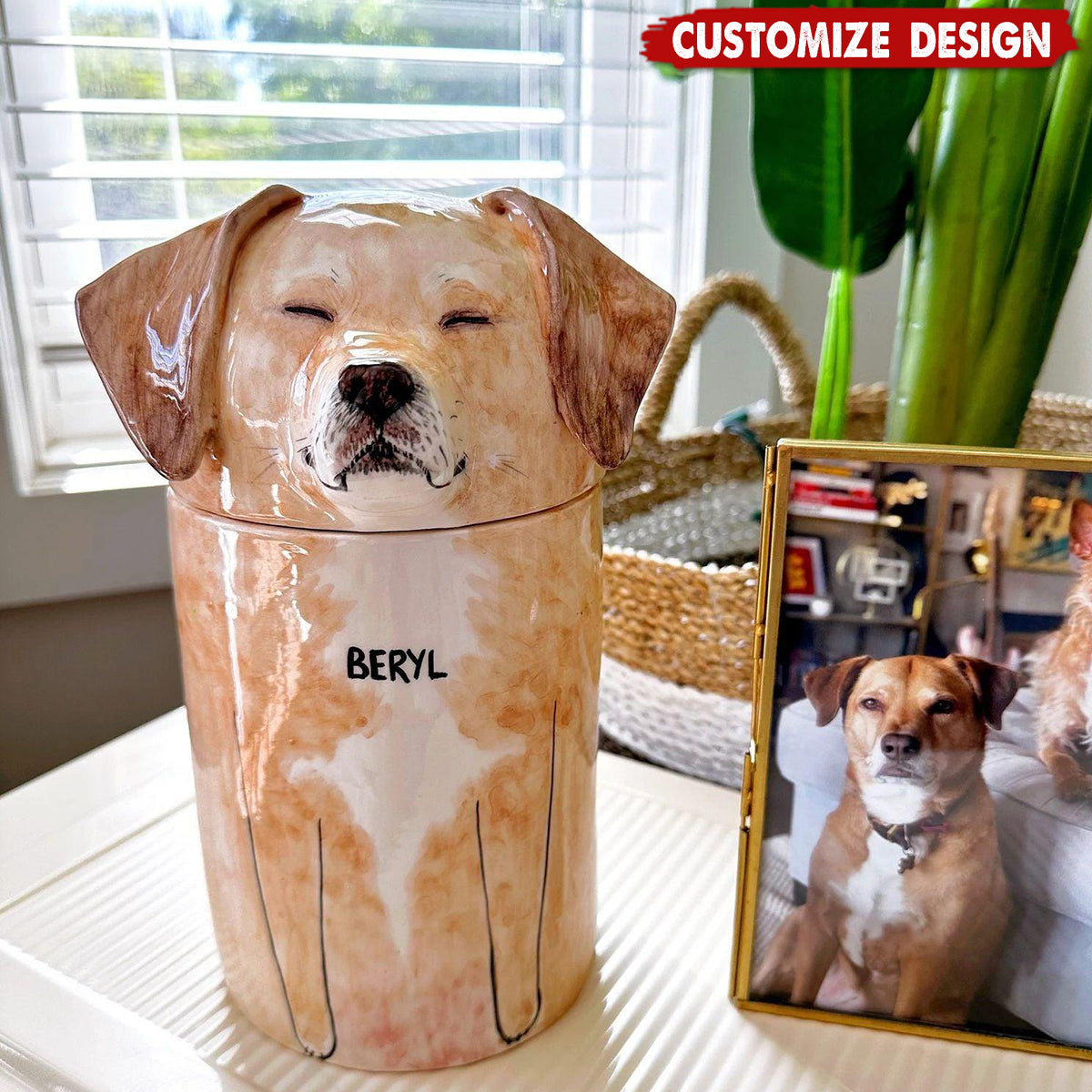Forever In My Heart-Personalized Dog Urn- Multipurpose Box-Made To Order