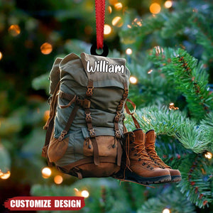 Personalized Hiking Acrylic Ornament - Gift For Hiking Lovers - New Release