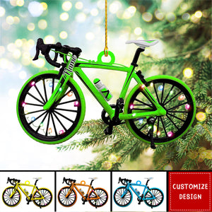 Personalized road bicycle Christmas Ornaments - Gift For Bicycle Rider - 2024 New Release