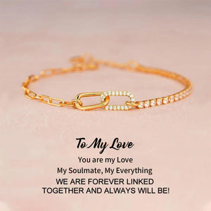 For My Love - Double Link Circle Bracelet