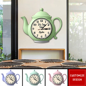 It's Tea Time - Personalized Tea LED Light Wall Clock