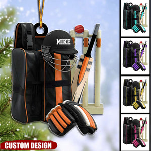 Personalized Cricket Christmas Ornament, Gift For Cricket Lovers - New Release