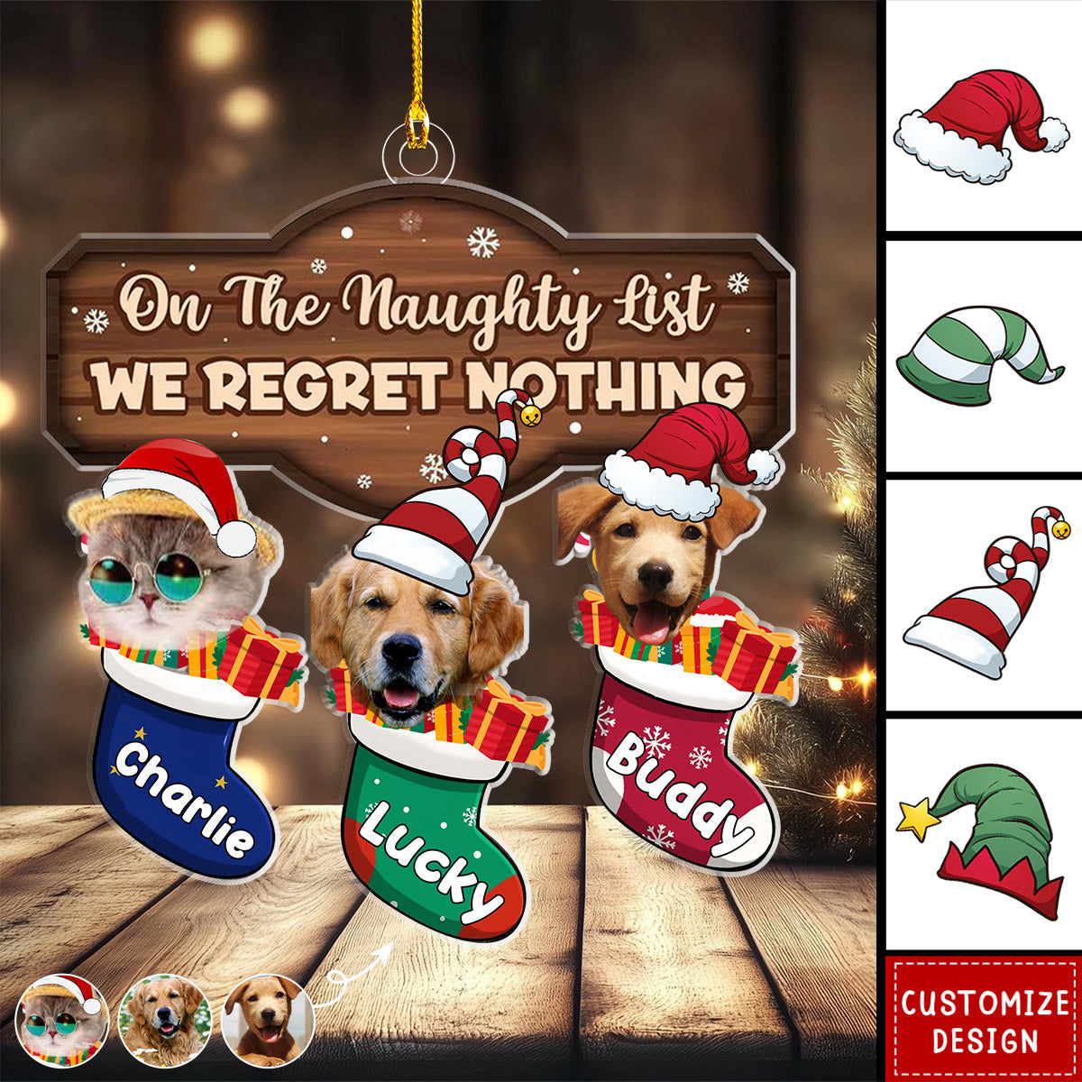 2024 New Release Personalized Photo Christmas Ornament - Gift For Family