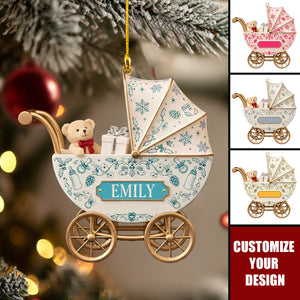 Personalized Baby Carriage Ornament