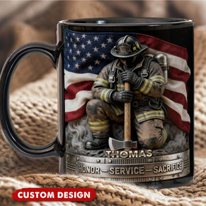 Firefighter Pride Coffee Mug – Personalized Gifts For Firefighter