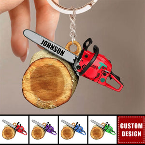 Personalized Arborist Keychain-Gift For Tree Trimmer New Release