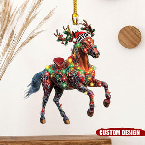Personalized Horse Christmas Ornament - 2024 New Release