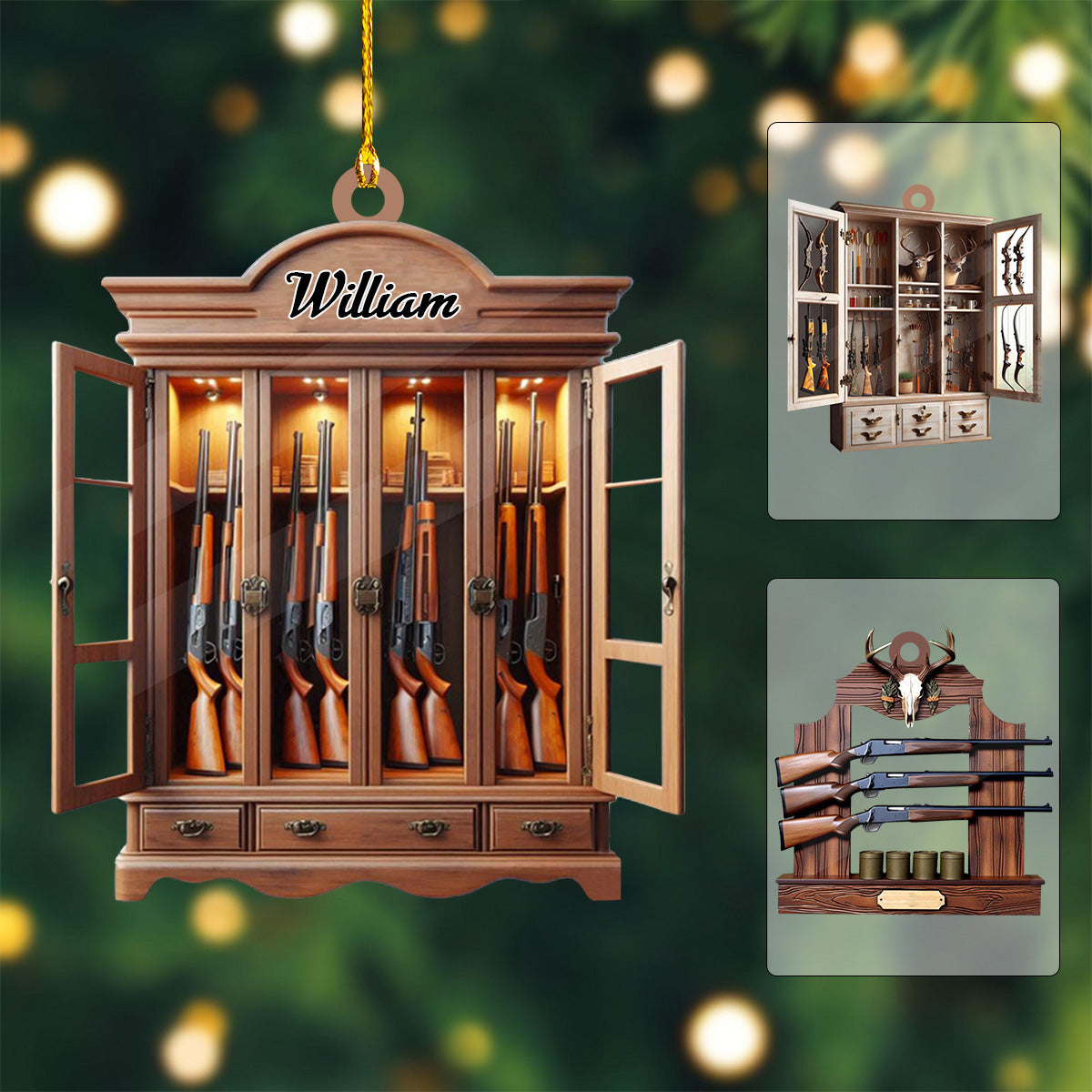Personalized Gun Shelf Christmas Ornament-2024 New Release