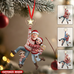 Funny Hanging Couple Ornament - Personalized Gifts For Couple
