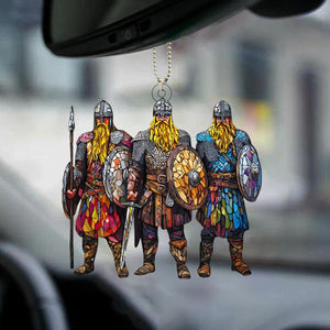 Viking Warrior Car Ornament, Historical Decor