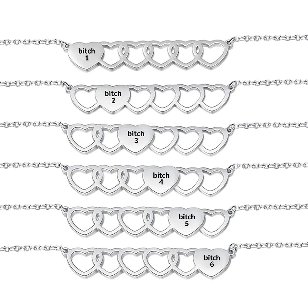 For Friend-You're My Favorite B*ch Heart Set Bracelet