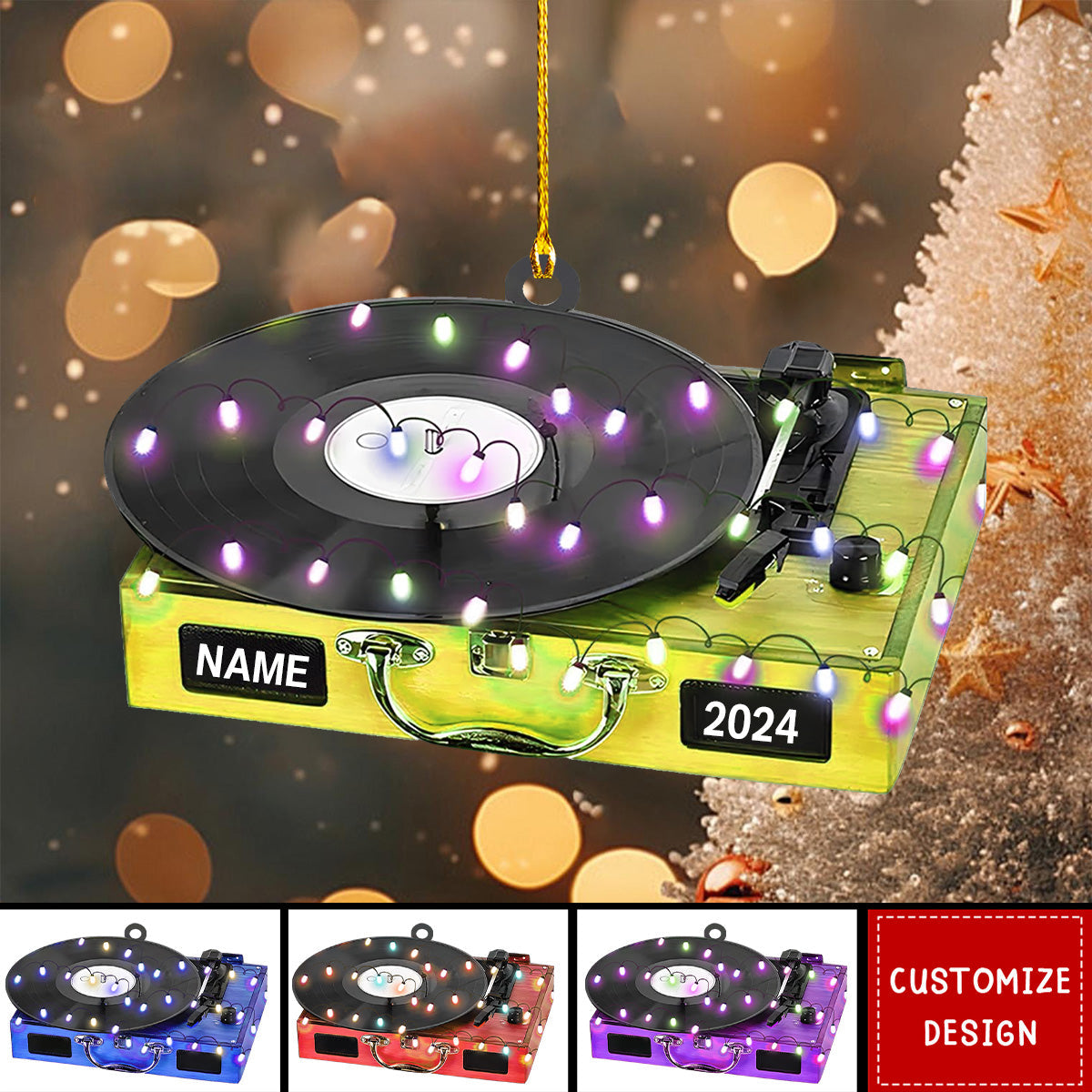 2024 New Release Personalized DJ Christmas Ornament - Gift For DJ Lover