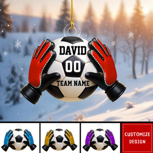 Personalized Goalkeeper Christmas Ornament Gift for Soccer Lover-New Release