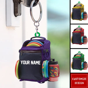 New Release Personalized Disc Golf Acrylic Keychain-Gift For Disc Golf Lovers