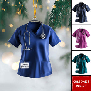 Personalized Scrub Acrylic Christmas Ornament-2024 New Release