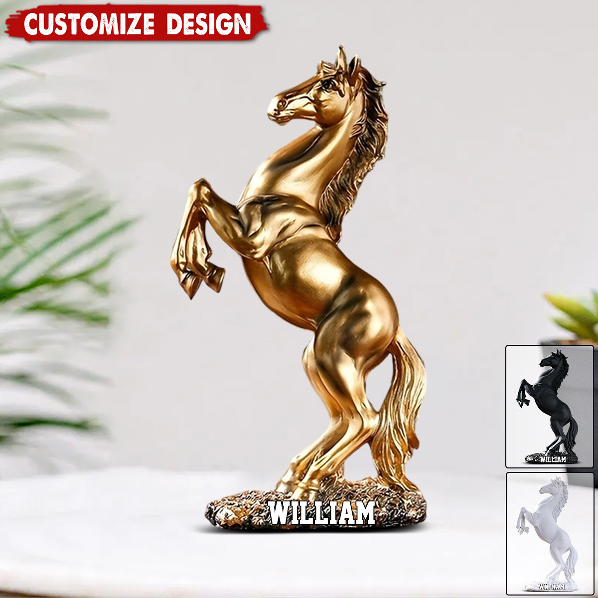 Art Deco Acrylic Horse Plaque-Living Room, Bedroom, Study Room Ornament, ldeal Gift for Equestrian Enthusiasts