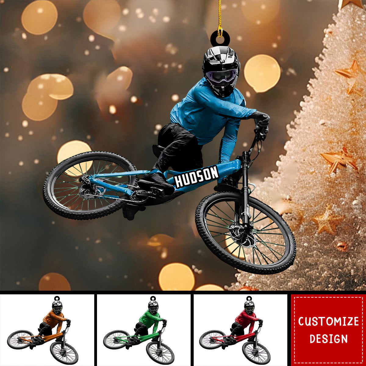 Personalized Mountain Bike Christmas Ornament Gift for Biker-New Release