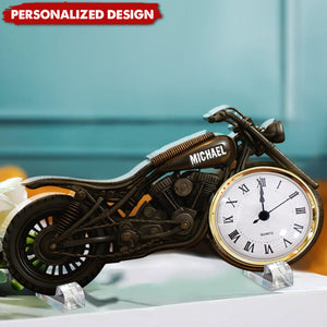 Time to Ride-Personalized Biker Acrylic Clock Plaque
