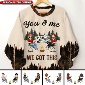 Personalized Couple Loving Camping Sweatshirt-Gift For Couple