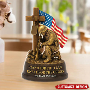 Veterans Military Acrylic Plaque - Personalized Gifts For Veteran